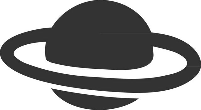 黑色卡通宇宙素材