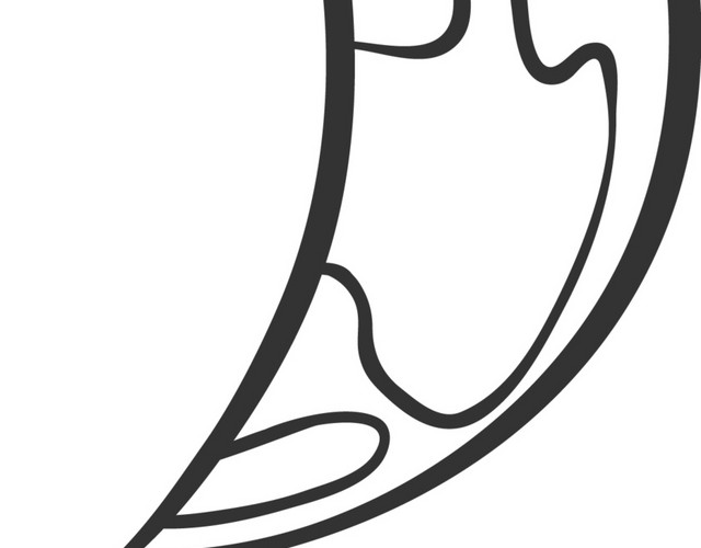 手绘卡通月亮素材