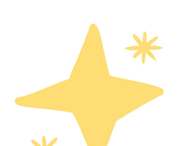 简约卡通星星素材