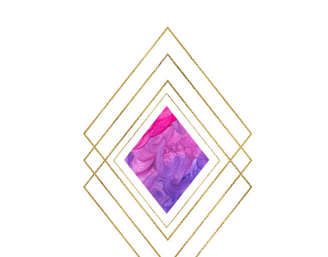手绘卡通菱形素材