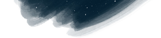 星空星座双鱼座手绘涂鸦笔刷渲染