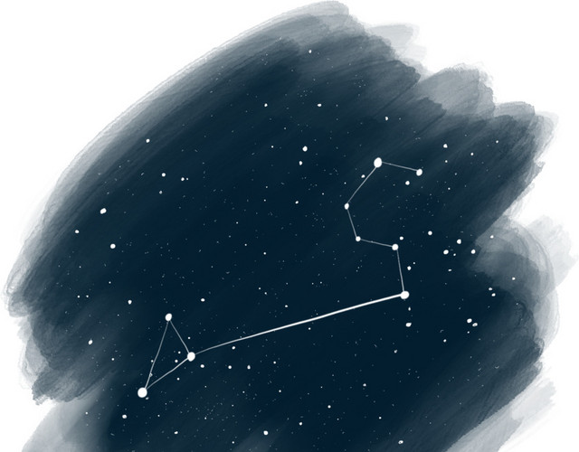 星空手绘涂鸦笔刷渲染