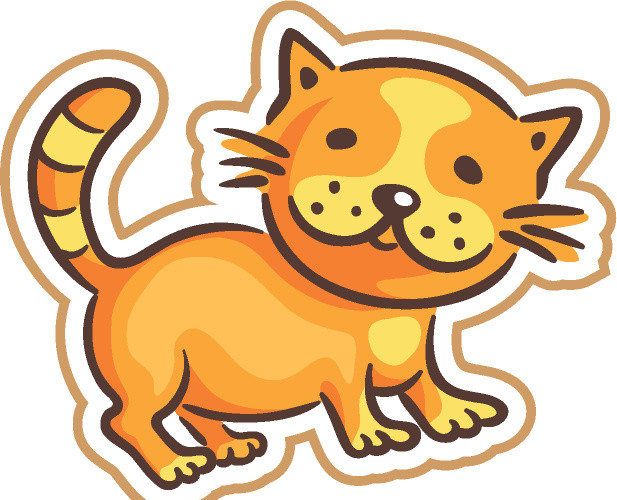 可爱卡通猫咪矢量素材