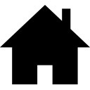 创意黑色卡通房子LOGO设计矢量图片