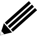 创意黑色卡通铅笔LOGO设计矢量图片
