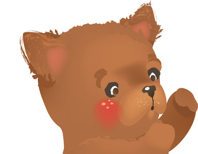 可爱棕色小猫素材