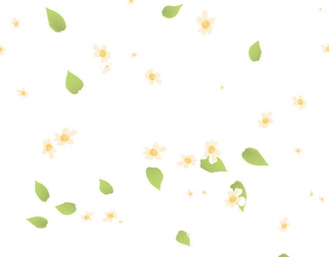 叶子小花背景素材