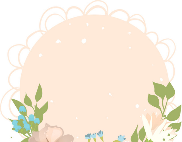 花环圆框素材