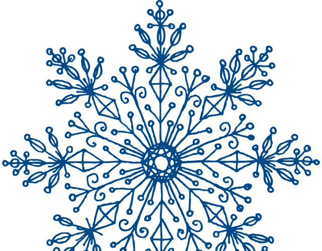 手绘雪花
