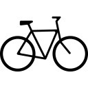 自行车 黑色矢量图
