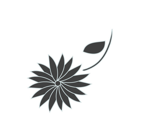 彩绘 水墨 手绘免抠素材 纹身 花