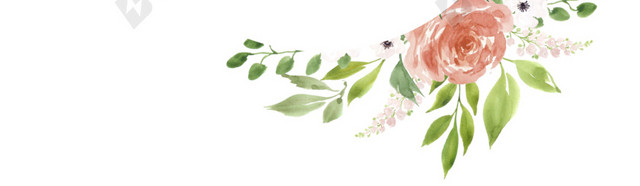 彩绘 水墨 手绘素材 花 背景