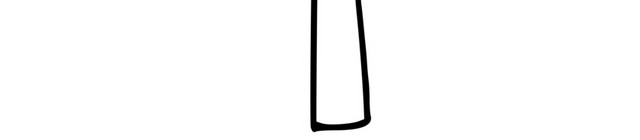 简笔画素描黑色线条树木枝丫素材