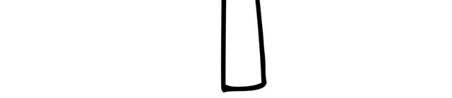 简笔画素描黑色线条树木素材
