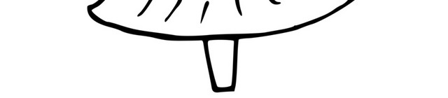 简笔画黑色线条树木松树素材