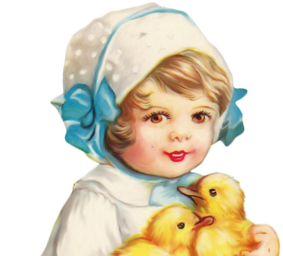 孩子和小鸭