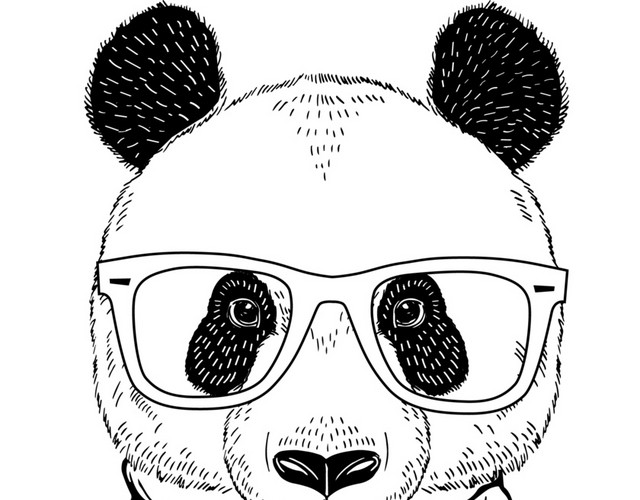 手绘动漫人物 黑白 人形