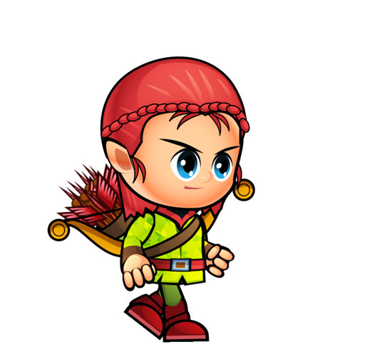 彩色卡通射手