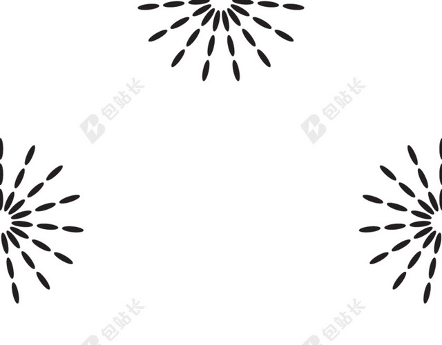 简约黑白四方连续底纹背景矢量元素