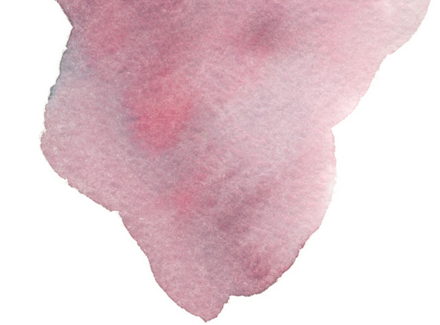 粉紫色水墨晕染效果矢量元素