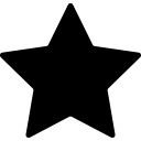 黑色创意卡通手绘星星LOGO设计矢量图片