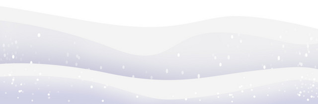 白色卡通雪山免抠素材