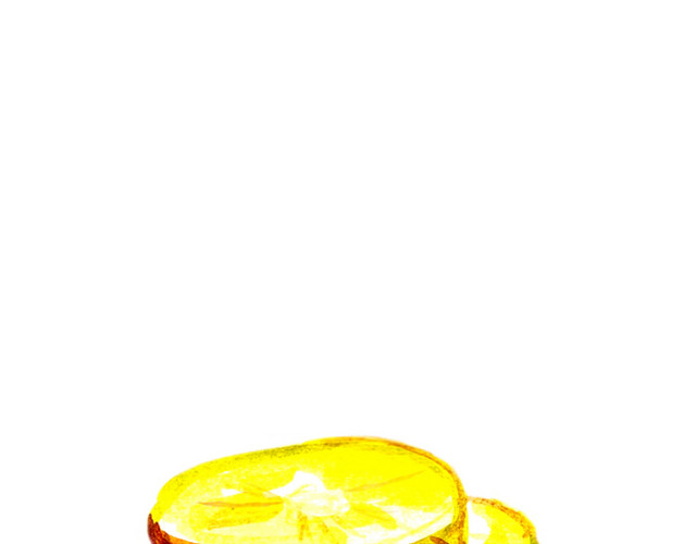 菠萝片插画素材