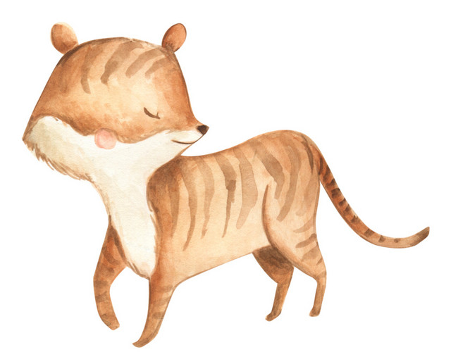 小老虎小猫咪卡通素材