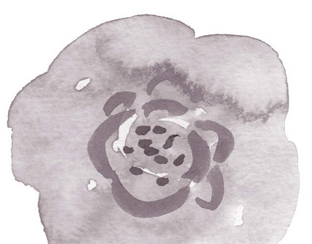 彩色小清新水彩花卉插画