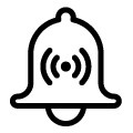 黑色简约铃铛图片下载素材