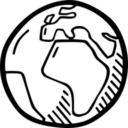 地球形状简笔画素材下载