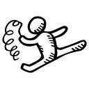 奔跑小人简笔画素材下载