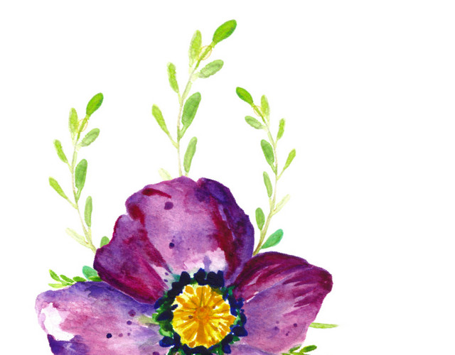 紫色小花免抠素材
