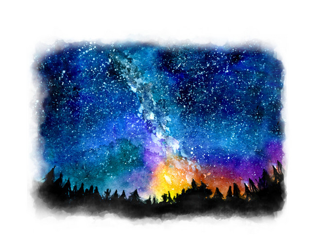 美妙星空风景素材
