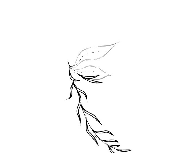 手绘卡通装饰花瓣花草装饰海报设计
