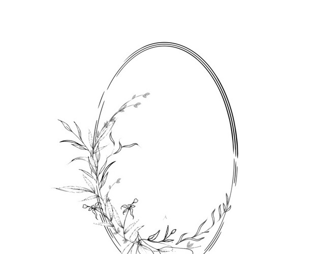 手绘卡通装饰花草装饰海报设计