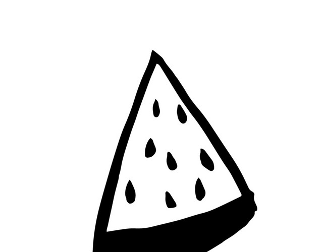 简笔画西瓜素材