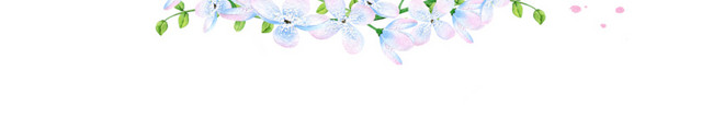 彩色清新花环水彩插画