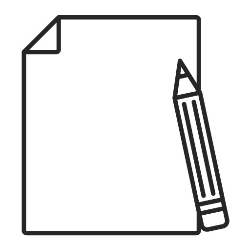黑色卡通手绘信笺矢量图片