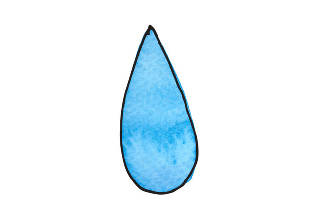 蓝色水滴