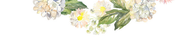 清新小花装饰花环素材