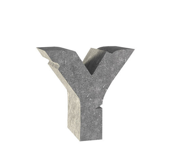 石雕字母Y