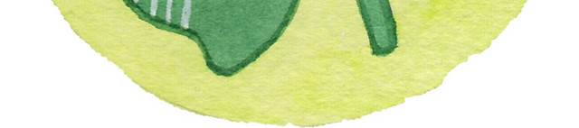 绿色三叶草圆形图案