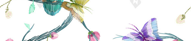 花鸟花枝花背景素材