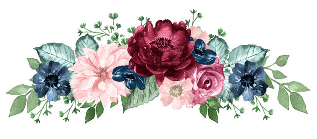 花朵花叶彩绘素材