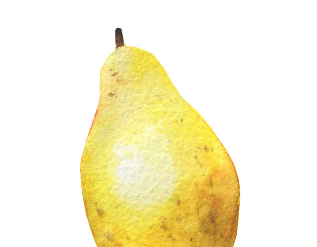 手绘卡通梨素材