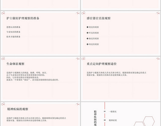 卡通风精神科护理查房精神科护理观察护理查房PPT模板