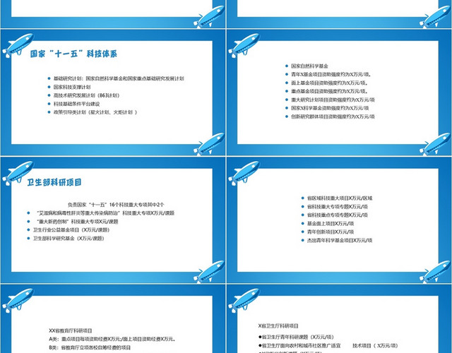 蓝色简约风医学科研项目申请与标书撰写标书PPT模板