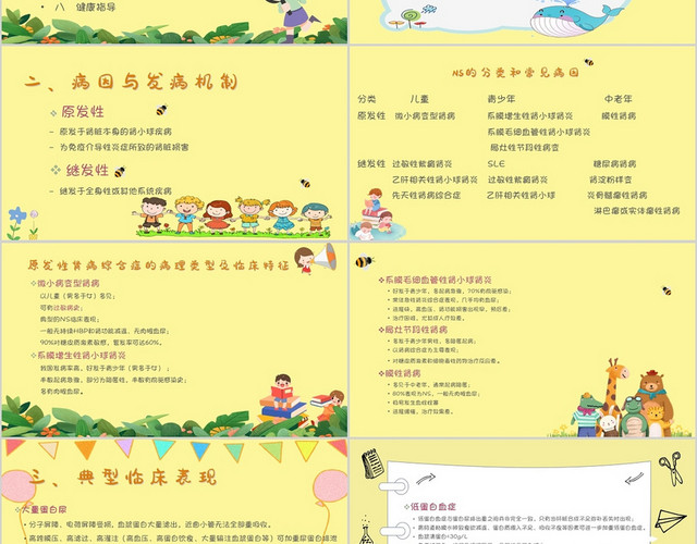 儿童卡通内科护理学课件模板