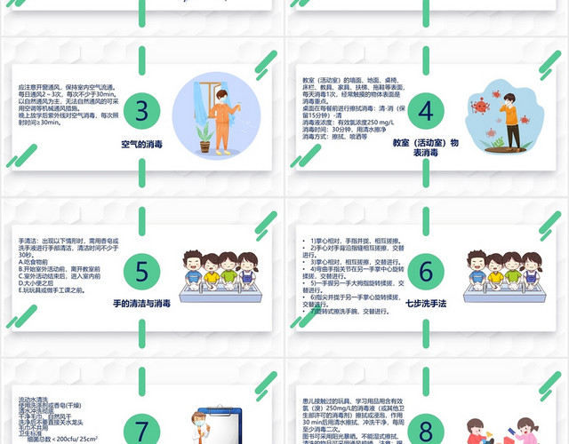 简约风幼儿园保育员培训PPT模板